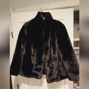 Black Faux Fur Jacket